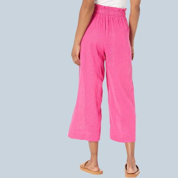 Michael Kors Wode leg tie front pink pants new with tag $115 retail - Picture 2 of 4